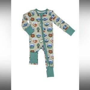 NWT Angel Dear 2-way Zipper ROMPER 3-6M National Parks Patches West